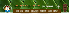 Desktop Screenshot of drumsofpolynesia.com